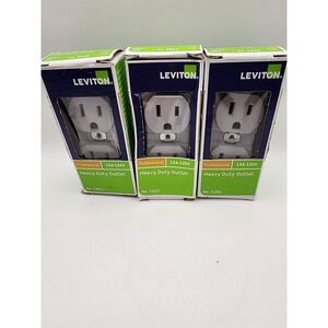 NEW Leviton 5252 Heavy Duty Outlet 15A-125V Gray Professional Grade Lot of 3
